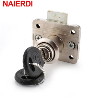 Naierdi Lock NED-101 Ijzer Ladeblokkering Meubels Bureau Kast Sloten 16 Mm Lock Core 22 Dikte Met Twee Sleutels Veiligheid hardware