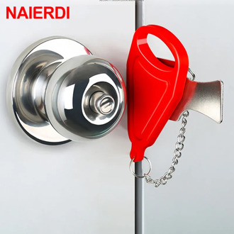 NAIERDI Portable Hotel Door Lock Travel Lock Childproof Door Lock Anti-theft Lock for Security Home Safety Lock Door Hardware