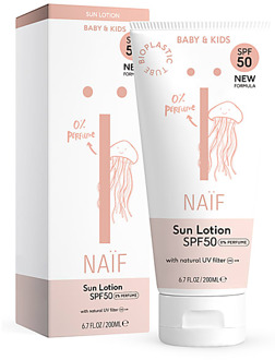 Naïf Naif Care - Zonnebrand Kids SPF50 - Pafrum vrij - 0% parfum 200 ml