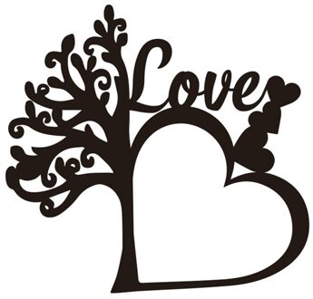 Naifumodo Hart Sterft Liefde Boom Metalen Stansmessen voor Card Making Scrapbooking Sterft Embossing Bezuinigingen Stencil Craft Boom Sterft