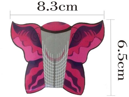Nail Art Fototherapie Manicure Gereedschap Zelfklevende Vormen Vlinder Patroon Papier Houder Vinger Decoratie Accessoires