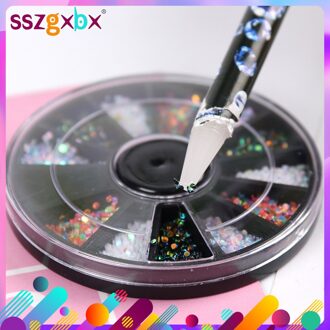 Nail Art Gereedschap Rhinestones Gems Picking Kristal Wax Potlood Pen Picker Nail Art Decoratie Puntjes Tool Make Up