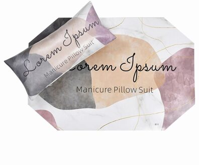 Nail Art Hand Kussen Kussen Nagellak Houder Soft Pu Leer Spons Arm Rest Kussen Manicure Nail Tool Apparatuur Met mat 01