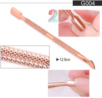 Nail Art Tool Clippers Trimmers Rvs Cuticle Pusher Gereedschap Gel Polish Verwijderen Manicure Care Groef Schoon Nail Art Bestanden G004