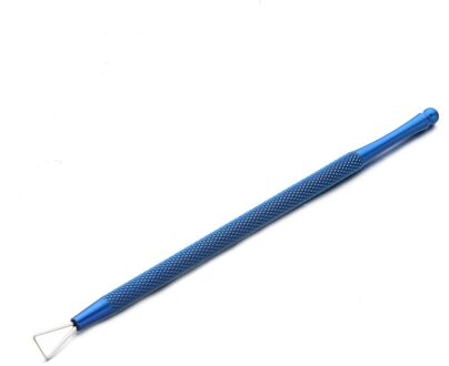 Nail Art Uv Gel Polish Remover Driehoek Staaf Stok Pusher 1Pc Duurzaam Cuticle Verwijderen Beauty Tool Trimmer Manicure blauw