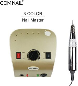 Nail Boor Machine 35000Rpm Manicure Machine Voor Manicure Pedicure Voor Alle Nagel Gel Lak Nagelvijl Met Cutter Tool goud JMD304