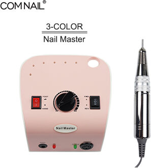 Nail Boor Machine 35000Rpm Manicure Machine Voor Manicure Pedicure Voor Alle Nagel Gel Lak Nagelvijl Met Cutter Tool roze JMD304