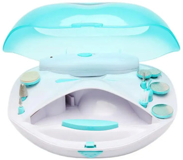 Nail Clippers Pedicure Foot Grinding Exfoliating Calluses Multi-functional Manicure Set With Air Drying Function with EU Plug