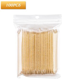 Nail Kristal Stok Double End Nail Art Cuticle Pusher Remover Pedicure Herbruikbare Nagels Care Manicure Tool Set 100Pcs 2021NEW 50stk 115mm