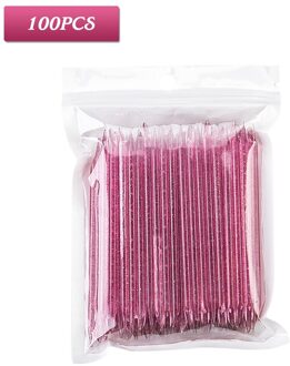 Nail Kristal Stok Double End Nail Art Cuticle Pusher Remover Pedicure Herbruikbare Nagels Care Manicure Tool Set 100Pcs 2021NEW nee.3 13.2cm