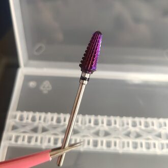Nail Paars Carbide Nail Drill Bits 3/32 "Tornado Carbide Bit Frezen Voor Manicure Pedicure Nagels Accessoires Gereedschap