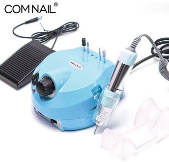 Nail Polijstmachine Slijpen Beglazing Machine 35000Rpm Electric Nail Boor Freesmachine Voor Manicure Boren Accessoire Pedicure Kit blauw grinding tool