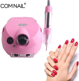 Nail Polijstmachine Slijpen Beglazing Machine 35000Rpm Electric Nail Boor Freesmachine Voor Manicure Boren Accessoire Pedicure Kit roze grinding tool