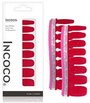 Nail Polish Applique Berry Glitz