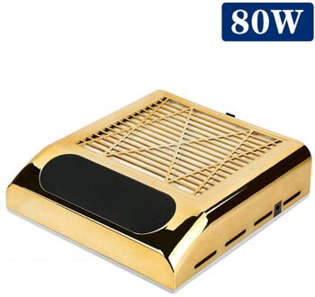 Nail Stofzuiger 80W Sterke Macht Nail Dust Collector Nail Fan Art Salon Apparatuur Zuig Dust Collector Manicure Machine goud vacuum cleaner