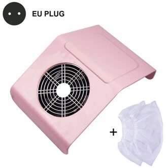 Nail Stofzuiger 80W Sterke Macht Nail Dust Collector Nail Fan Art Salon Apparatuur Zuig Dust Collector Manicure Machine roze stof Cleaner