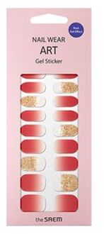 Nail Wear Art Gel Sticker - 11 Types #02 Cherry Ade