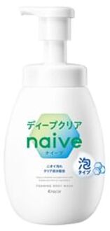 Naive Foaming Body Wash Deep Clear 600ml
