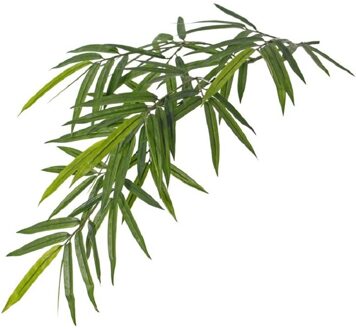 Namaak Bamboe kunstplant tak groen 82 cm voor buiten/outdoor