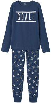 name it 2-delige pyjama donker denim Blauw - 110/116