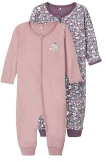 name it 2-pack Rits Pyjama Dames Paars - 80