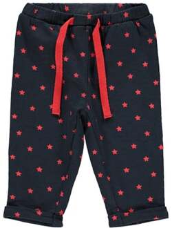 name it BABY broek Dimon met sterren donkerblauw/rood - 56