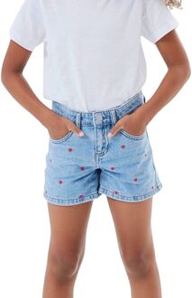 name it Bella Denim Short Meisjes jeans - rood - 128