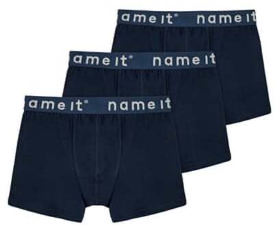 name it Boxer shorts 3-pack Donker Sapphire Blauw - 86
