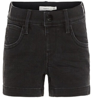 name it Girl s Jeans Shorts Shorts Salli zwart denim Blauw - 104