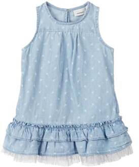 name it Girl s jurk lichtblauw denim - Blauw - Gr.Pasgeborene (0 - 6 jaar) - Meisjes - Pasgeborene (0 - 6 jaar)