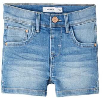 name it Jeans Shorts Nmfsalli Medium Blauw Denim - 104
