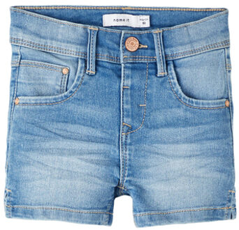 name it Jeans Shorts Nmfsalli Medium Blauw Denim