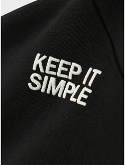 name it jongens hoodie Zwart - 116