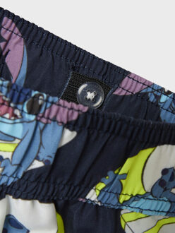 name it Jongens lange zwemshorts nmmmic stitch donkerblauw - maat 98 Veelkleurig