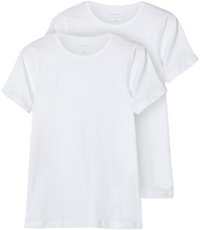 name it Jongens ondershirt nkmt-shirt slim fit 2-pack t-shirt Wit - 146/152