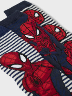 name it Jongens sokken nmmadus 3-pack spider-man Veelkleurig - 31-33