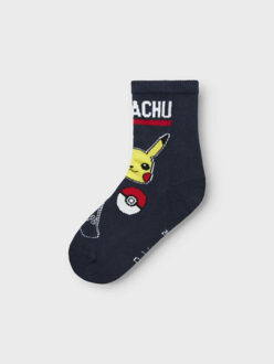 name it Jongens sokken nmmsantiago pikachu 3-pack donkerblauw Veelkleurig - 31-33