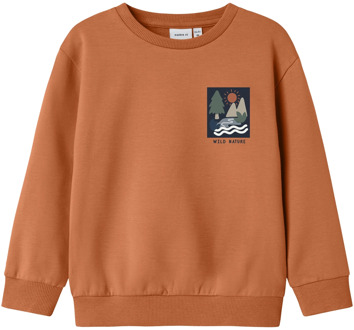 name it jongens sweater Brique - 80
