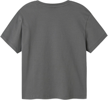 name it jongens t-shirt Antracite - 116