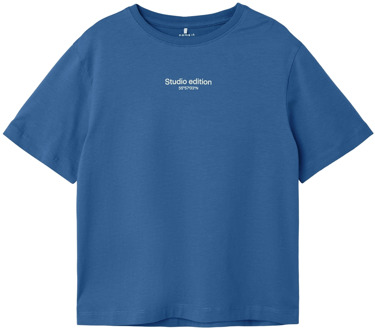 name it jongens t-shirt Blauw - 122-128