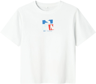 name it jongens t-shirt Ecru - 116