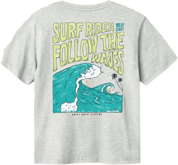 name it jongens t-shirt Grijs - 122-128