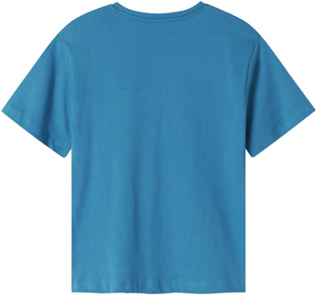 name it jongens t-shirt Turquoise - 134-140