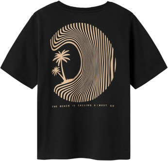 name it jongens t-shirt Zwart - 116