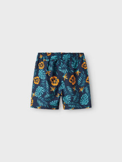 name it Jongens zwemshorts nkmzaba bladeren/bloemenprint Veelkleurig - 116