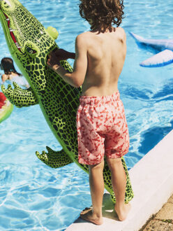 name it Jongens zwemshorts nkmzaddi kreeft - maat 140 Oranje