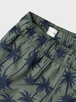 name it Jongens zwemshorts nkmzaddi palmbomen - maat 116 Groen