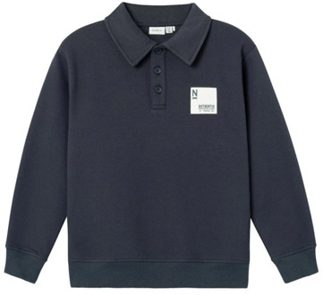 name it Kinderen Sweatshirt India Ink | Freewear Grijs name it , Gray , Heren - 146 Cm,116 Cm,122 CM