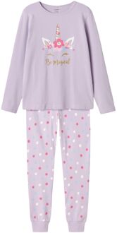 name it Magical Pyjama Meisjes paars - roze - wit - blauw - goud - 86/92