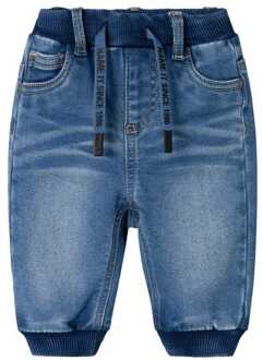 name it Medium Fleece Jeans Nbmben Blauw Denim - 62